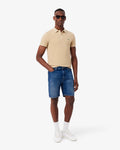 กางเกงขาสั้นผู้ชาย STRAIGHT FIT DENIM BERMUDA SHORTS (Blue • MK9)