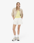 กางเกงขาสั้นผู้หญิง DOUBLE FACE PIQUÉ SHORTS (White • 70V)