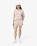 กางเกงขาสั้นผู้หญิง MONOGRAM JACQUARD SHORTS (Rose / Beige • WF6)