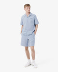 MEN'S COTTON SEERSUCKER SHORTS (Bleu / Bleu Clair • T59)