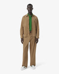 กางเกงขายาวผู้ชาย LOOSE FIT PLEATED TWILL PANTS (Brown • SIX)