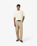 กางเกงขายาวผู้ชาย LOOSE FIT STRETCH COTTON CHINO PANTS (Beige • 02S)