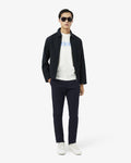 กางเกงขายาวผู้ชาย SLIM FIT STRETCH TWILL CHINO PANTS (Navy Blue • HDE)