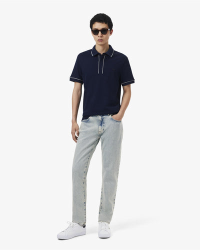 กางเกงขายาวผู้ชาย 5 POCKET SLIM FIT INDIGO JEANS (Blue • MKU)