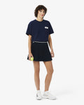 WOMEN'S PLEATED INTERLOCK TENNIS HERITAGE SKIRT (Navy Blue • 166)