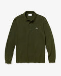 Classic Fit Long Sleeved L.12.12 Polo Shirt (Khaki Green • 3M9)