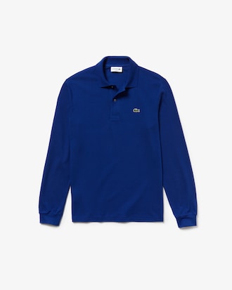 Classic Fit Long Sleeved L.12.12 Polo Shirt (Navy Blue • X0U)