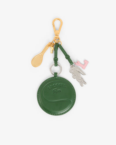 พวงกุญแจผู้หญิง TENNIS RACKET MIRROR L CHARMS KEY RING (Green • B01 )