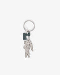 WOMEN'S DIAMANTÉ CROCODILE L CHARMS KEY RING (Strass • T52 )