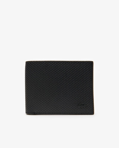 MEN'S SMALL PIQUÉ LEATHER CHANTACO BILLFOLD (Black • 000 )