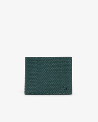 MEN'S SMALL PIQUÉ LEATHER CHANTACO BILLFOLD (Green Gables • 946 )