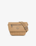 MEN'S MINI MONOGRAM LEATHER MESSENGER BAG (Cookie • T69 )