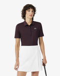 WOMEN'S SLIM FIT UV PROTECT STRETCH GOLF POLO SHIRT (Brown • 3KE)