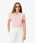 WOMEN'S L.12.D SLIM FIT STRETCH PETIT PIQUÉ POLO SHIRT (Light Pink • ADY)