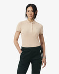 เสื้อโปโลผู้หญิง L.12.D SLIM FIT STRETCH PETIT PIQUÉ POLO SHIRT (Beige • S69)