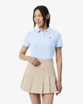 เสื้อโปโลผู้หญิง REGULAR FIT SUPPLE PETIT PIQUÉ POLO SHIRT (Bleu Clair • T01)