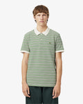 MEN'S CLASSIC FIT STRIPED PETIT PIQUÉ POLO SHIRT (Vert / Blanc • Z3E)