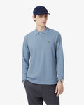เสื้อโปโลผู้ชาย CLASSIC FIT L.12.12 LIGHT LONG SLEEVED POLO SHIRT (Bleu • 57I)