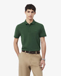 เสื้อโปโลผู้ชาย REGULAR FIT PARIS STRETCH PIQUÉ POLO SHIRT (Vert • 132)