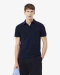เสื้อโปโลผู้ชาย REGULAR FIT PARIS STRETCH PIQUÉ POLO SHIRT (Navy Blue • 166)
