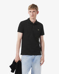 เสื้อโปโลผู้ชาย SLIM FIT STRETCH PETIT PIQUÉ POLO SHIRT (Noir • 031)