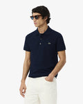 เสื้อโปโลผู้ชาย SLIM FIT STRETCH PETIT PIQUÉ POLO SHIRT (Navy Blue • 166)