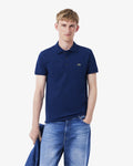 MEN'S SLIM FIT STRETCH PETIT PIQUÉ POLO SHIRT (Navy Blue • F9F)