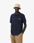 MEN'S CLASSIC FIT FRENCH MADE PIQUÉ POLO SHIRT (Navy Blue • MXQ)