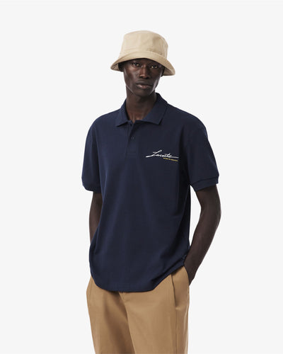 เสื้อโปโลผู้ชาย CLASSIC FIT FRENCH MADE PIQUÉ POLO SHIRT (Navy Blue • MXQ)