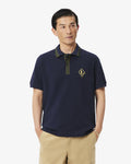 เสื้อโปโลผู้ชาย CLASSIC FIT FRENCH MADE BADGE ACCENT POLO SHIRT (Navy Blue • MXQ)