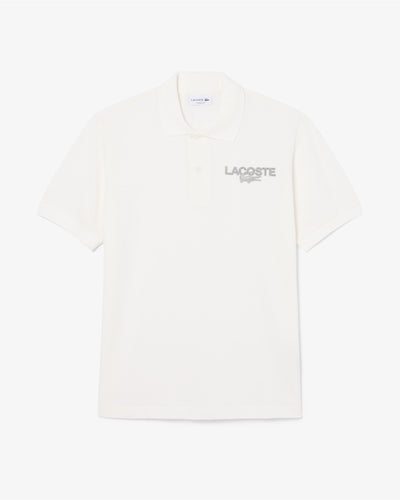 MEN'S CLASSIC FIT PRINTED PIQUÉ POLO SHIRT (White • 70V)