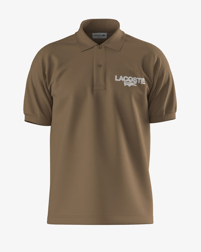 MEN'S CLASSIC FIT PRINTED PIQUÉ POLO SHIRT (Brown • SIX)