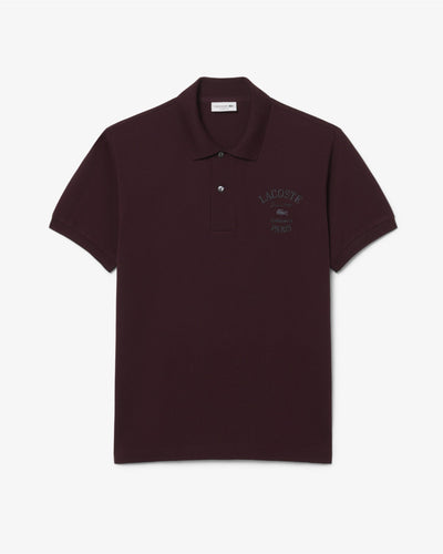 MEN'S CLASSIC FIT EMBROIDERED PETIT PIQUÉ POLO SHIRT (Brown • 3KE)
