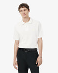 เสื้อโปโลผู้ชาย CLASSIC FIT EMBROIDERED SHIELD PIQUÉ POLO SHIRT (White • 70V)