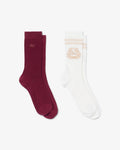 ถุงเท้าผู้ใหญ่ 2-PACK JACQUARD SOCKS (Blanc / Beige / Bordeaux • UGI)