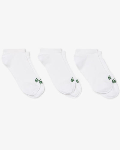 UNISEX 3-PACK LOW SOCKS (White • 001)
