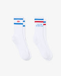 ถุงเท้าผู้ใหญ่ 2-PACK STRIPED SOCKS (Blanc / Bleu / Rouge • WV0)