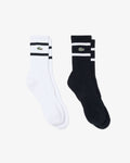ถุงเท้าผู้ใหญ่ 2-PACK STRIPED SOCKS (Noir / Blanc • 258)