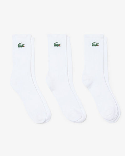 UNISEX 3-PACK SPORT SOCKS (White • 001)