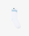 UNISEX PIQUÉ SPORT SOCKS (Blanc / Bleu • TD0)