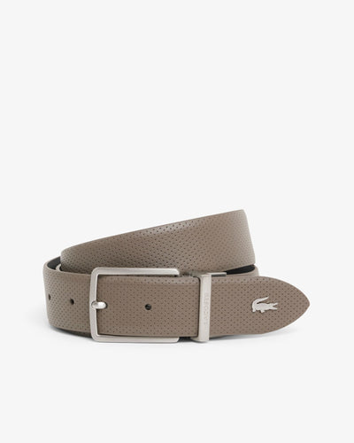เข็มขัดหนังผู้ชาย REVERSIBLE LEATHER BELT (Black Morel • R08 )