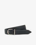 WOMEN'S CROCODELLE SMOOTH LEATHER BELT (Black • 000 )