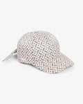 WOMEN'S TIE ACCENT SATIN CAP (Rose / Vert / Blanc • XI7)