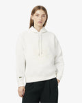 WOMEN'S OVERSIZED PIQUÉ HOODIE (White • 70V)