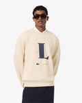 MEN'S GRAPHIC PRINT FLEECE SWEATSHIRT (Beige • 056)