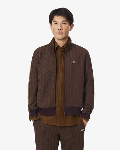 เสื้อสเว็ตเชิ้ตผู้ชาย PARIS ZIP-UP JACQUARD TRACK JACKET (Marron • WD9)