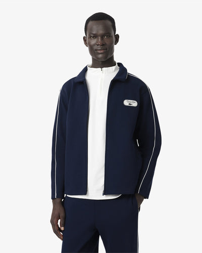 เสื้อสเว็ตเชิ้ตผู้ชาย TENNIS HERITAGE ZIPPED BADGE ACCENT SWEATSHIRT (Navy Blue / White • HHW)