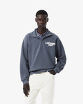 เสื้อสเว็ตเชิ้ตผู้ชาย BRANDED PIQUÉ SWEATSHIRT