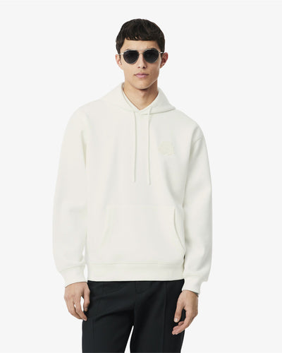 เสื้อสเว็ตเชิ้ตผู้ชาย SHIELD ACCENT HOODIE (White • 70V)