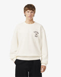 MEN'S EMBROIDERED FLEECE CREW NECK SWEATSHIRT (White • 70V)